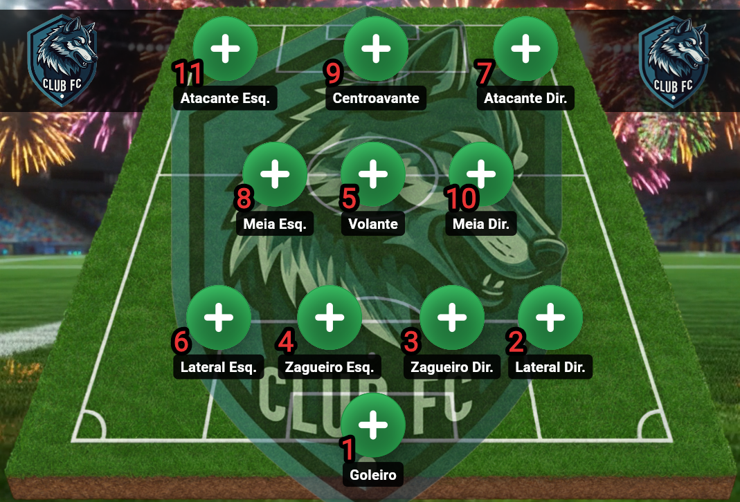 Demonstração do app — Club FC Studio